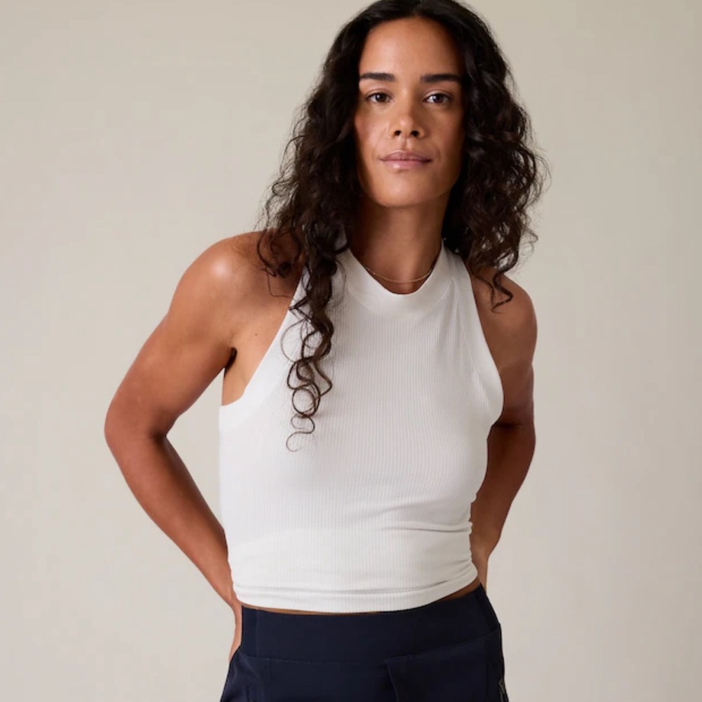 Athleta white tank